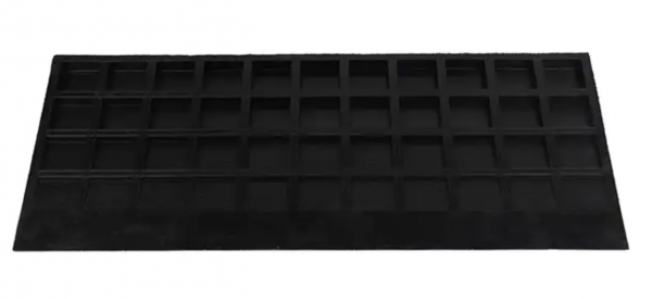 Пандус резиновый для порогов высотой 45 мм (45х250х900мм)